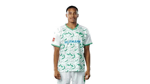 Man In White And Green Jersey Number 40 Sticker