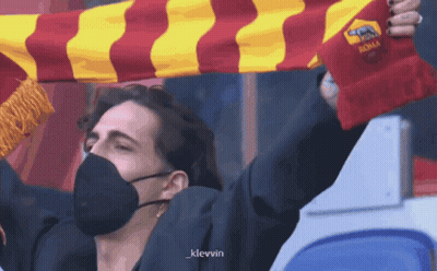 Man In White And Red Striped Shirt Saying Roma GIF