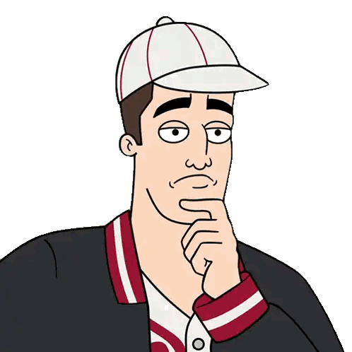 Man In White Baseball Cap Sticker