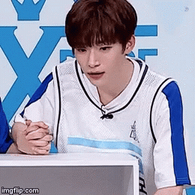 Man In White Blue Basketball Jersey Folded Hands GIF