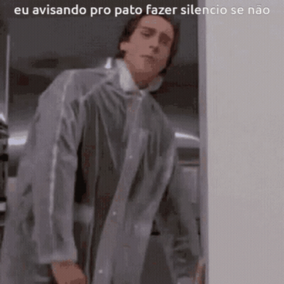 Man In White Coat: Eu Avisando Pro Pato Fazer Silencio Se Nao GIF