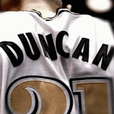 Man In White Duncan Jersey GIF