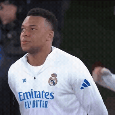 Man In White Emirates Fly Bitter Jersey GIF