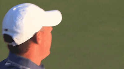 Man In White Hat And Blue Shirt GIF