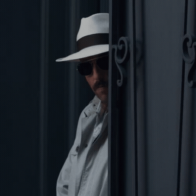 Man In White Hat And Sunglasses GIF