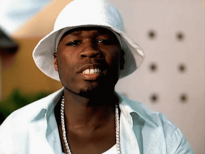 Man In White Hat And White Shirt Smiling GIF