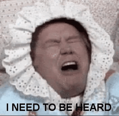 Man In White Hat Crying I Need To Be Heard GIF