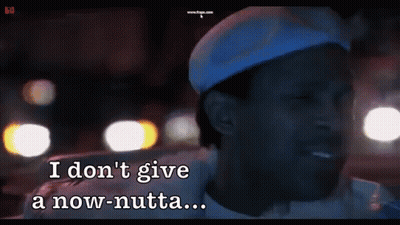Man In White Hat Says I Don't Give A Now-Nutta GIF