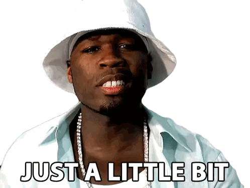 Man In White Hat Says Just A Little Bit Sticker