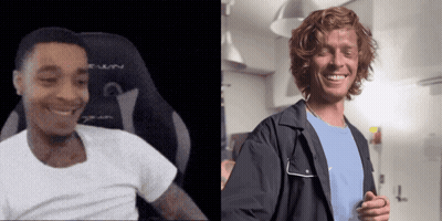 Man In White Hat, Shirt, CBS NFL Logo GIF