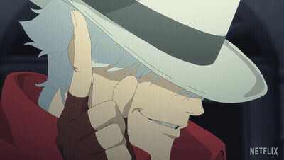 Man In White Hat Thumbs Up Netflix Logo GIF