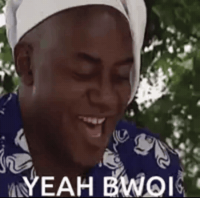 Man In White Headband And Blue Shirt Laughing GIF