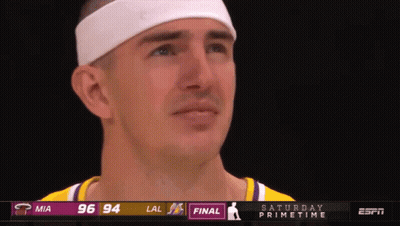 Man In White Headband Crying Watching Basketball GIF