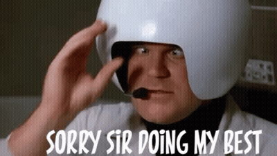 Man In White Helmet Saying Sorry GIF
