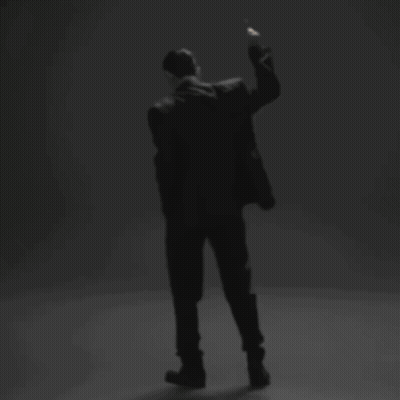 Man In White Hoodie And White Pants Dancing GIF