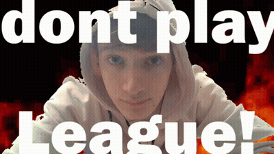Man In White Hoodie Do Not Play League GIF
