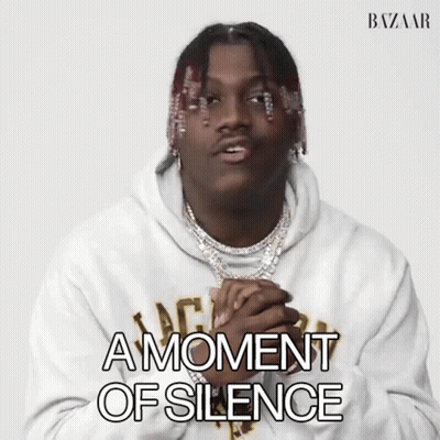 Man In White Hoodie Saying A Moment Of Silence GIF