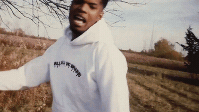 Man In White Hoodie Saying Kill All My Enemies GIF