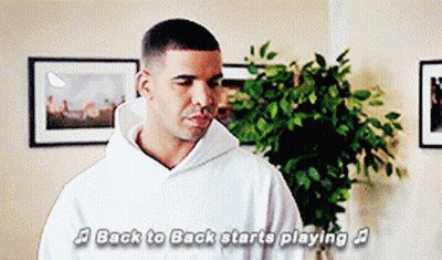 Man In White Hoodie Says Back To Back GIF