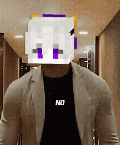 Man In White Jacket And Black Shirt Saying No GIF
