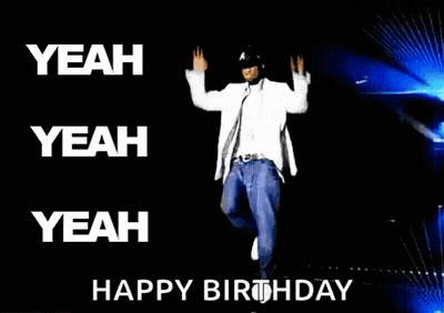 Man In White Jacket Dancing Yeah Yeah Yeah Happy Birthday GIF