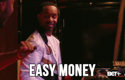 Man In White Jacket Says Easy Money GIF