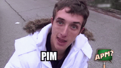 Man In White Jacket With Pim On Chest GIF