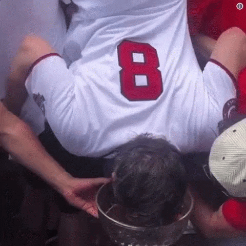 Man In White Jersey Number 8 GIF