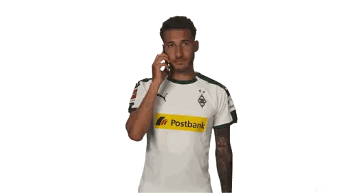 Man In White Jersey Talking On Phone Sticker
