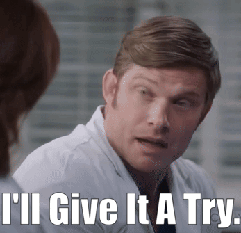 Man In White Lab Coat Says I'll Give It A Try GIF