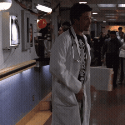 Man In White Lab Coat With Stethoscope GIF