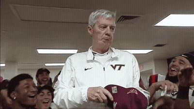 Man In White Nike Jacket With VT GIF
