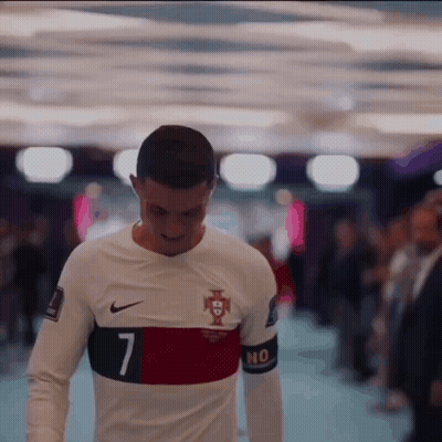 Man In White Nike Shirt Number 7 GIF