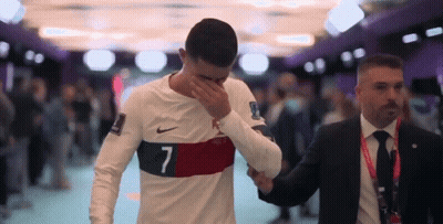 Man In White Nike Shirt Number 7 GIF