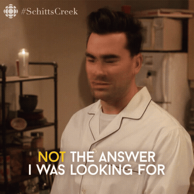 Man In White Pajama Shirt Saying Not The Answer I Was Looking For GIF