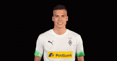 Man In White Postbank Shirt GIF