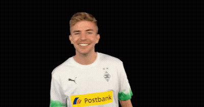 Man In White Postbank Shirt GIF