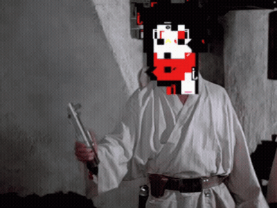 Man In White Robe Holding Sword GIF