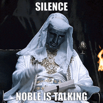 Man In White Robe Sitting With Silence Noble GIF