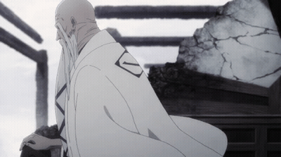Man In White Robe With Letter V GIF