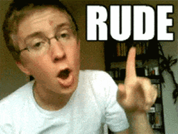 Man In White Rude GIF