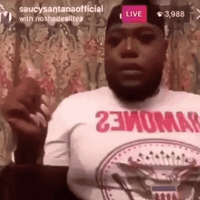 Man In White Shirt And Black Hat Giving Speech GIF