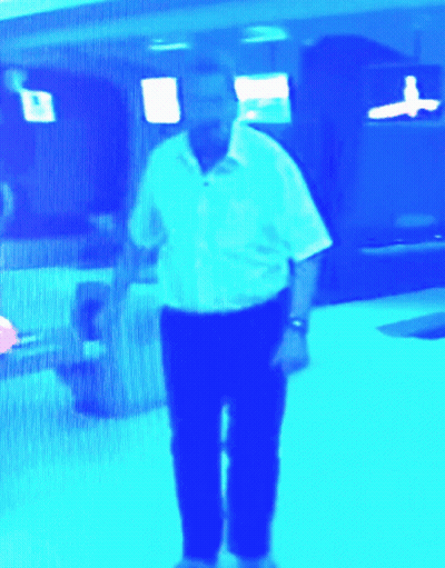 Man In White Shirt And Black Pants GIF