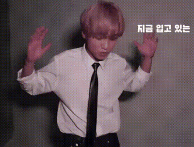 Man In White Shirt And Black Tie Dancing Hands In Air GIF