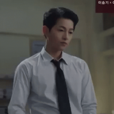 Man In White Shirt And Black Tie GIF