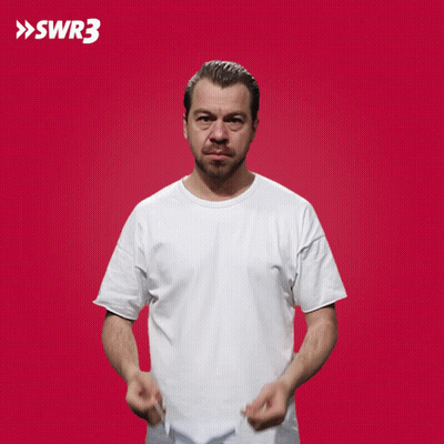 Man In White Shirt And Blue Mask SWR3 GIF
