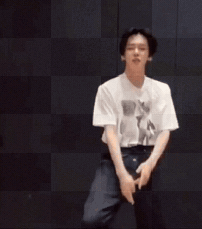 Man In White Shirt And Blue Shorts Dancing GIF