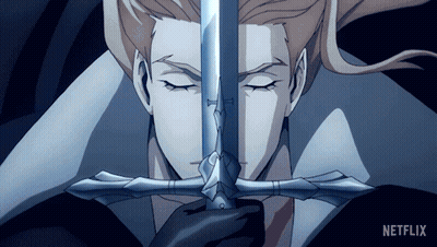 Man In White Shirt And Blue Tie Looking Out Window GIF