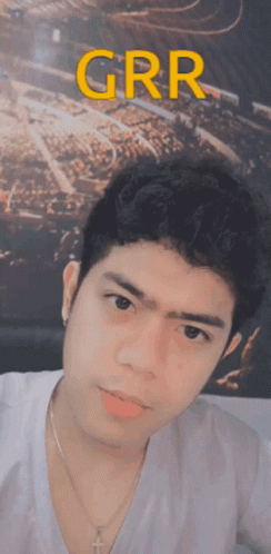 Man In White Shirt And Cross Necklace Grr GIF