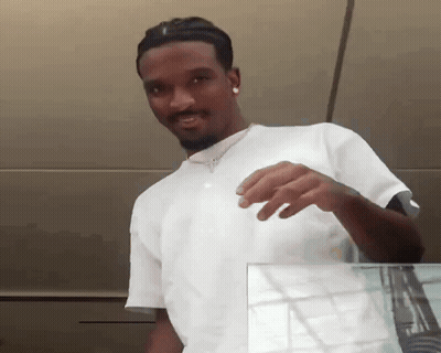 Man In White Shirt And Necklace GIF